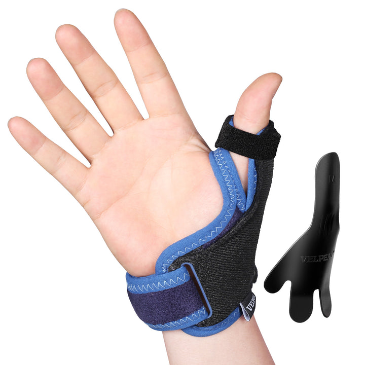 Premium Waterproof Silicone Thumb Brace for Tendonitis, Arthritis & Trigger Finger Pain Relief – Semi-Rigid Splint with