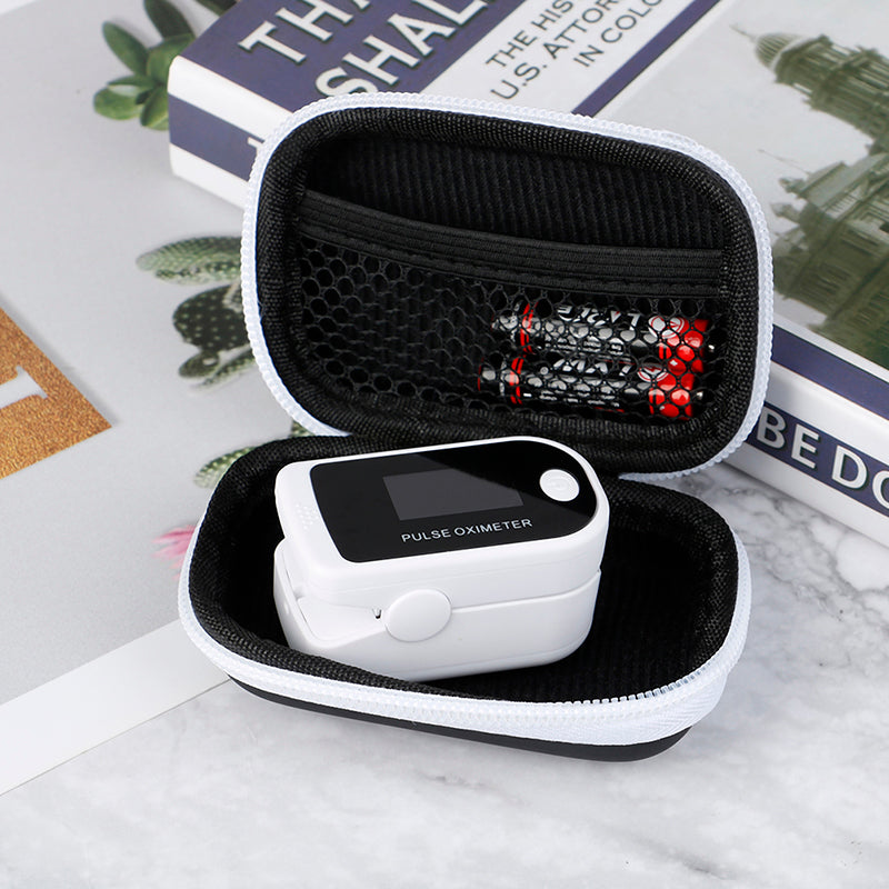 High Quality EVA Pulse Oximeter Carrying Case – Portable Water-Resistant Storage Bag for SpO2 Monitor, Earphones, Data Cable,