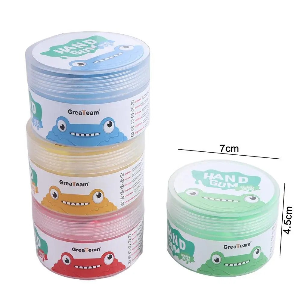 Premium Stress Relief Hand Putty Set – 4 Pcs Soft & Stretchy Silicone Therapy Putty for Finger Training, Decompression, and Children's Gifts – Non-Sticky, Bounceable & Durable - StrengthXPhysiotherapy