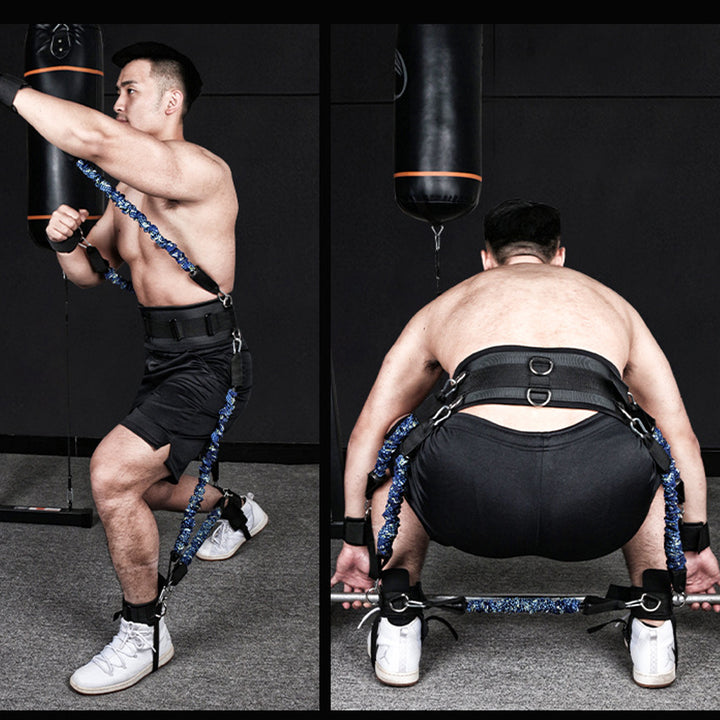Premium Boxing Resistance Band Set – Leg Strength & Agility Training Strap System for MMA, Muay Thai, Boxing, Basketball