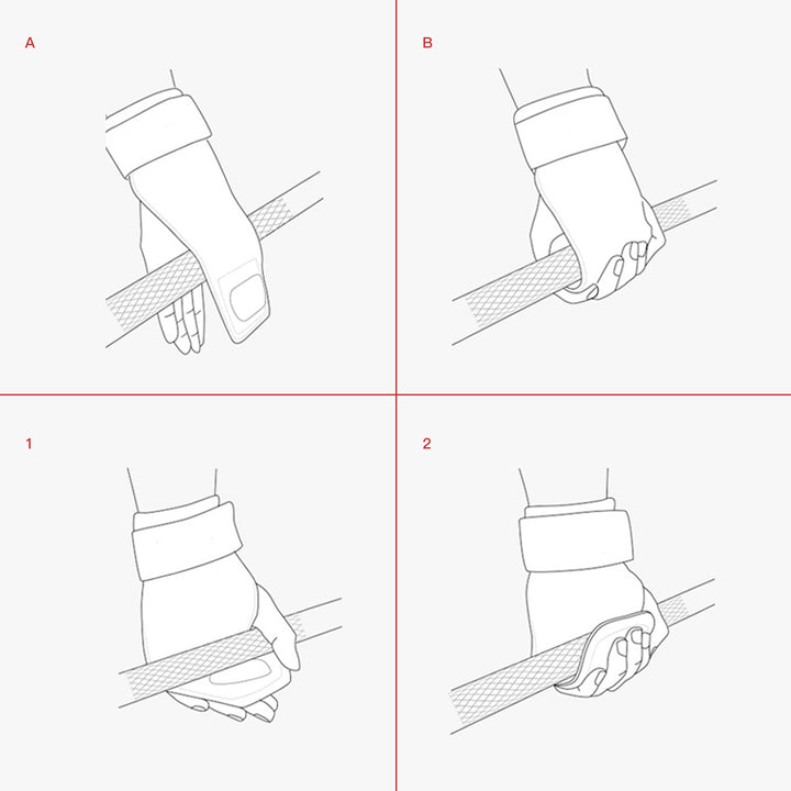 Premium Cowhide Gym Grips - Palm Guards & Protectors for Weightlifting, Gymnastics & Fitness Training - Durable Workout 