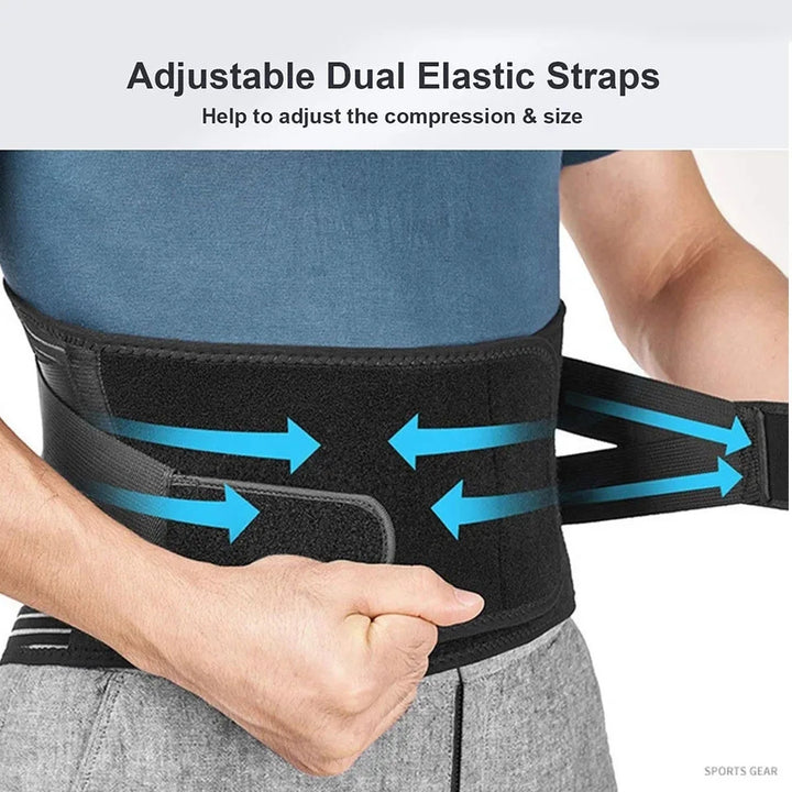 Premium Back Brace for Lower Back Pain Relief – Lumbar Support Belt for Heavy Lifting, Sciatica, Herniated Disc, Men & 