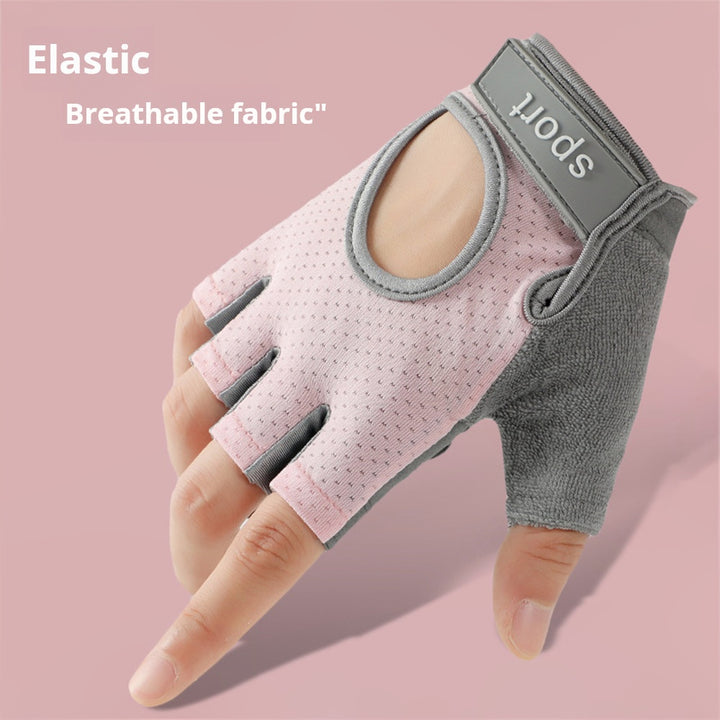 Premium Half Finger Gloves for Gym & Cycling - Anti-Slip Gel Pad Workout Gloves for Men & Women, Fingerless Fitness Gloves,