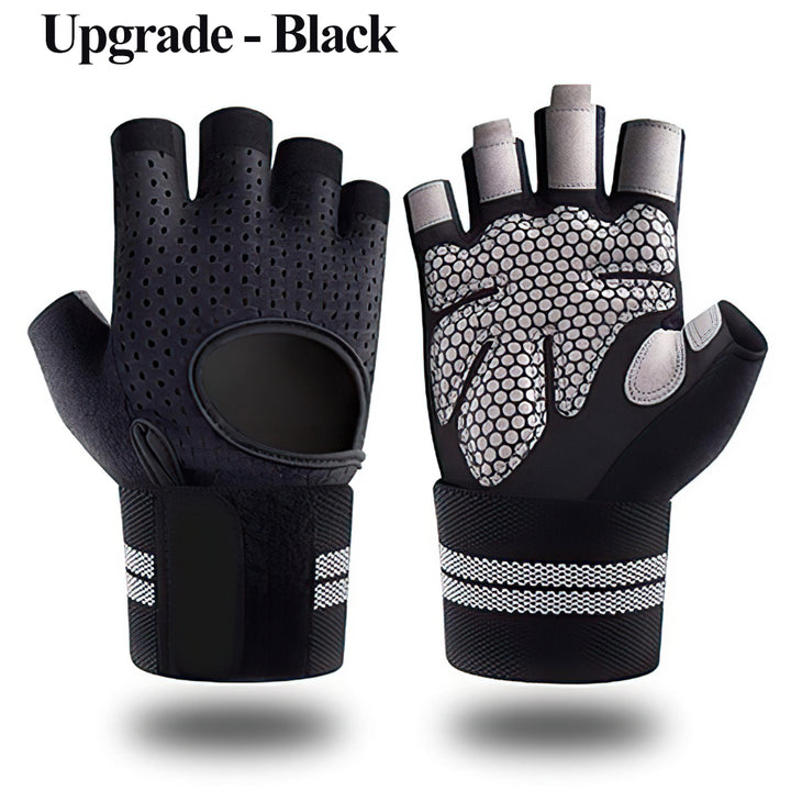 Premium Half Finger Gloves for Gym & Cycling - Anti-Slip Gel Pad Workout Gloves for Men & Women, Fingerless Fitness Gloves,