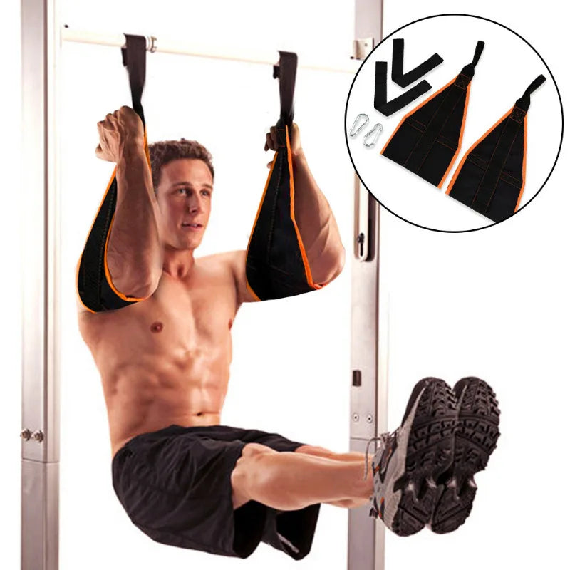 Premium Abdominal Hanging Straps – ABS Training Support for Pull-ups & Core Muscle Workout – Leg Raises, Vertical Crunches