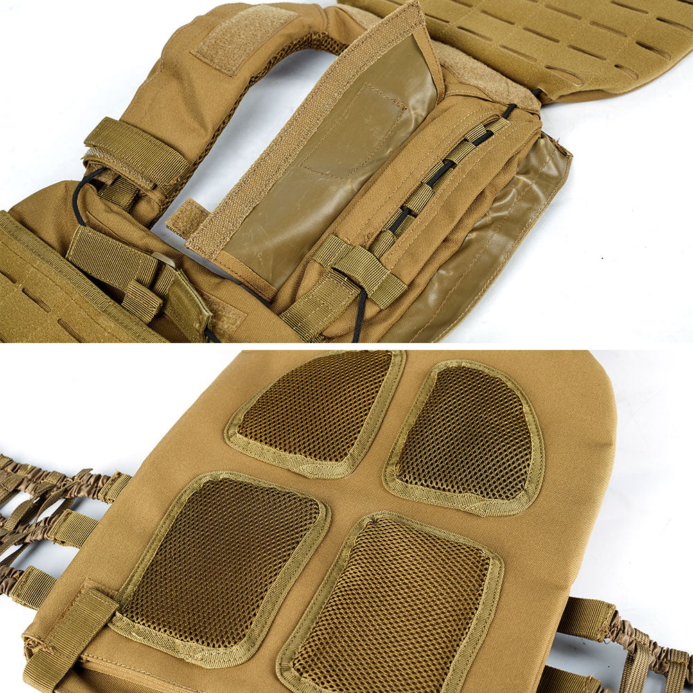 Premium Tactical Hunting Vest for Men – Camouflage Plate Carrier, 900D Outdoor Sports Fitness, Weighted Training Vest,