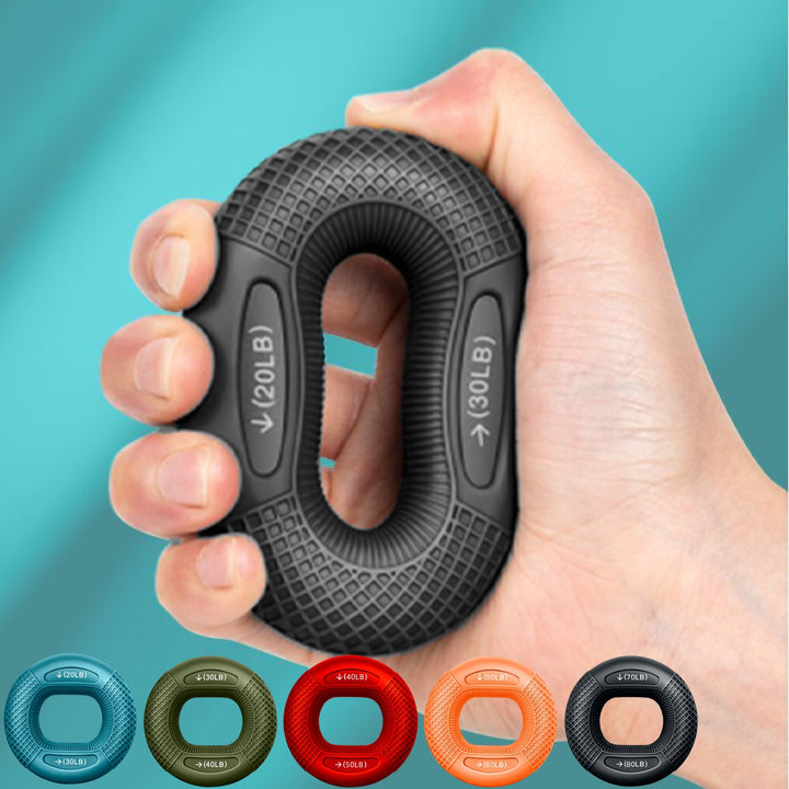 Premium Silicone Hand Grip Strengthener Ring - Durable Finger & Wrist Trainer for Strength Building, Carpal Tunnel Relief