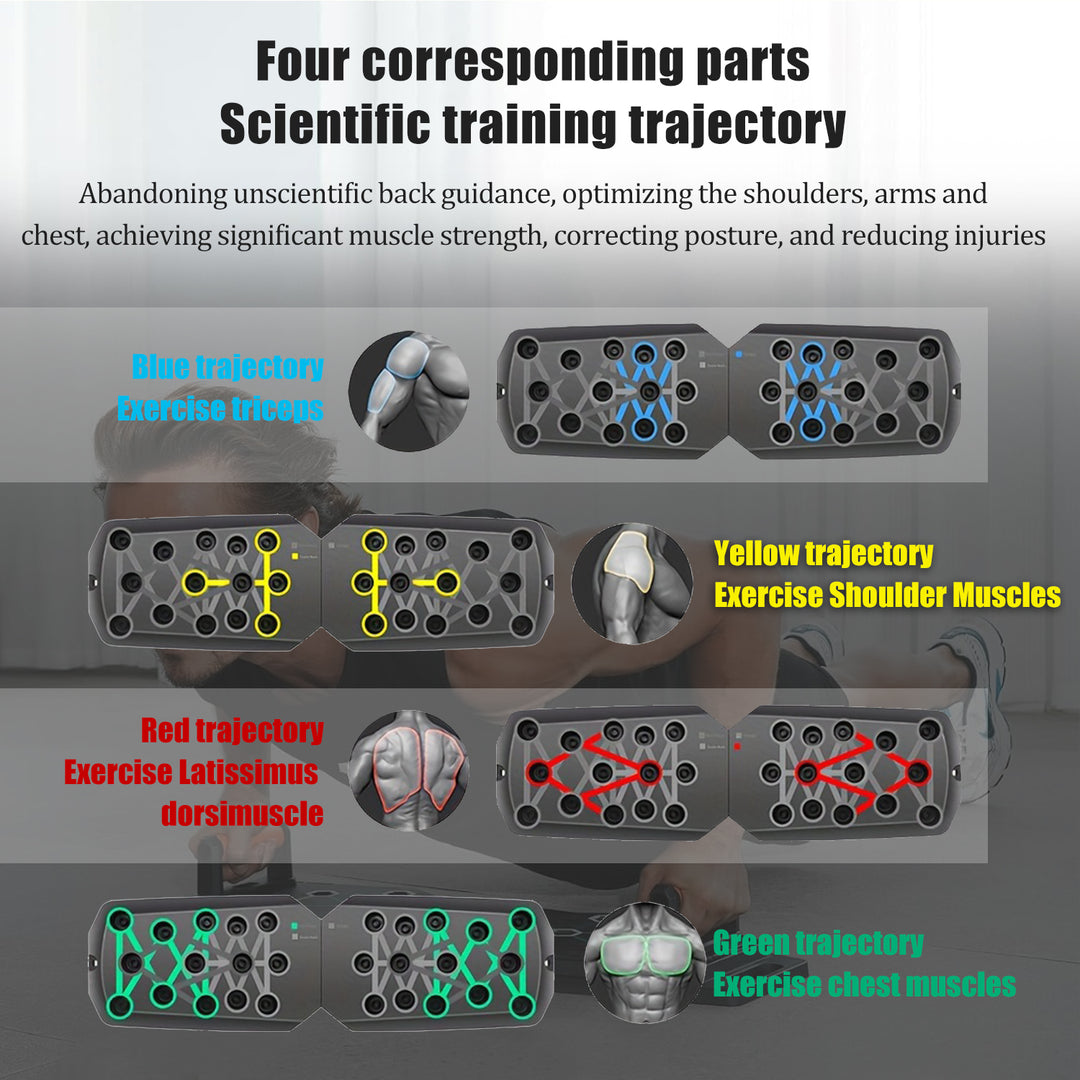 Premium Push-up Board Set – Portable Multifunctional Fitness Equipment for Chest, Abs, Arms & Back Training, Foldable, 