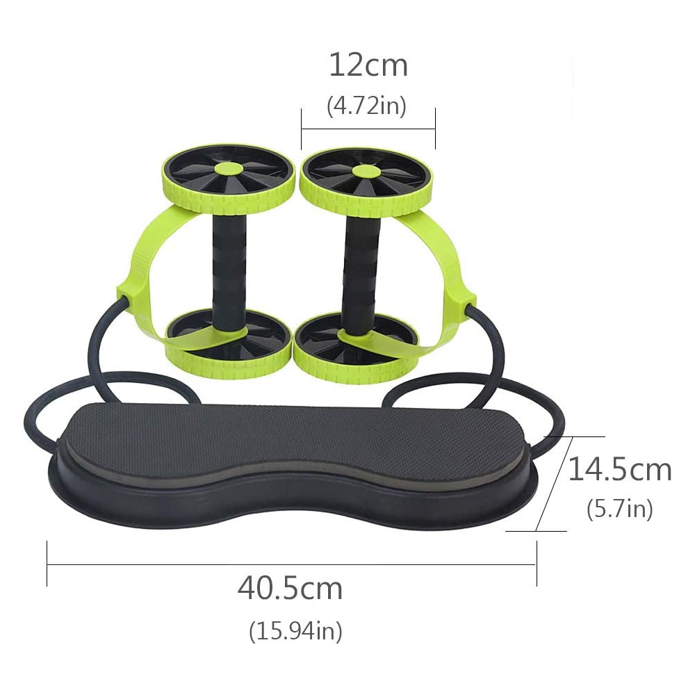 Premium Ab Roller for Abs Workout - Multifunctional Thicker Exercise Equipment for Core Strength, Body Shaping, and Fitness 