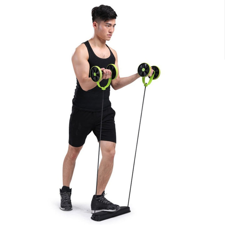 Premium Ab Roller for Abs Workout - Multifunctional Thicker Exercise Equipment for Core Strength, Body Shaping, and Fitness 