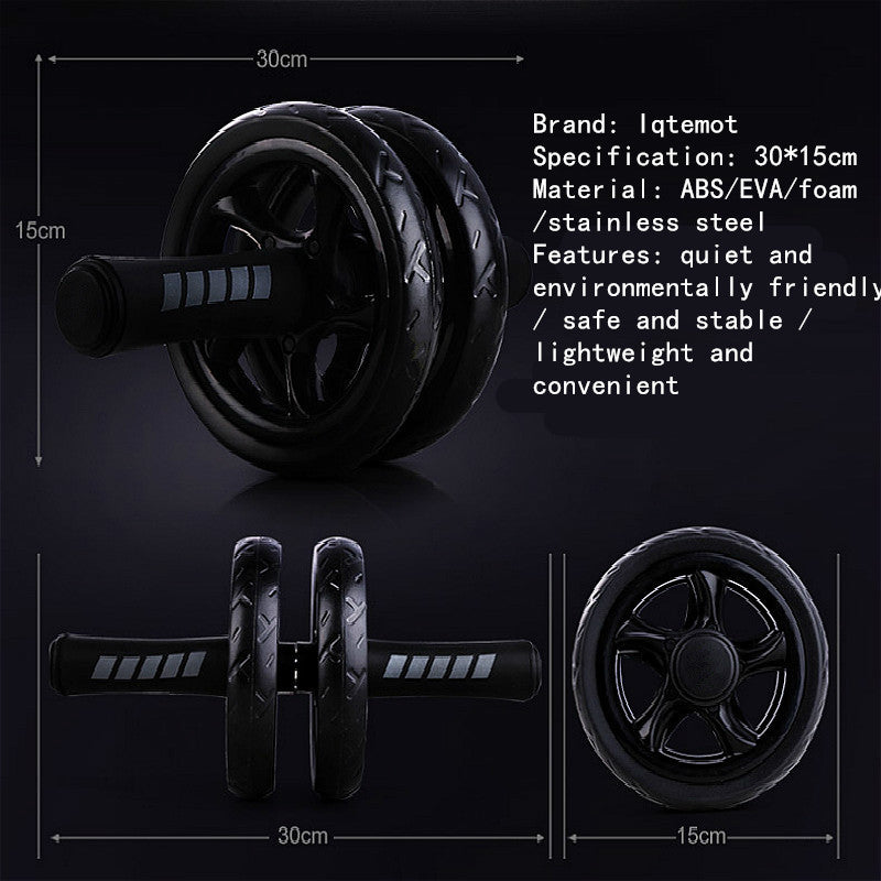 Premium Ab Roller Wheel for Core & Abdominal Strength Training - No Noise, Durable ABS & EVA Material, Includes Mat for