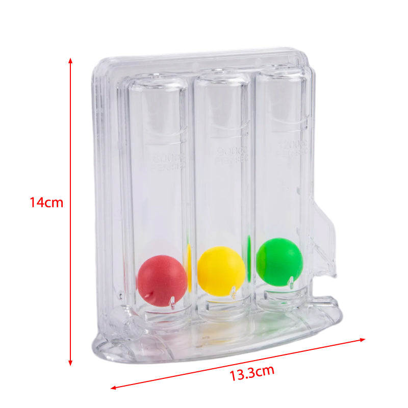 Premium Breathing Exerciser – 3-Ball Lung Function Trainer for Respiratory Health, Improve Lung Capacity & Prevent Mucus 