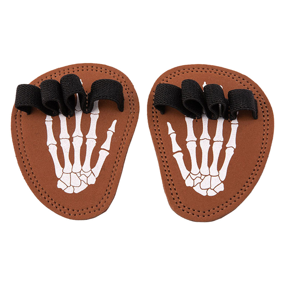 Premium Cowhide Weightlifting Gloves for Men & Women - Fitness Gym Grip Pads with 4 Finger Loop, Hand Palm Protection for 