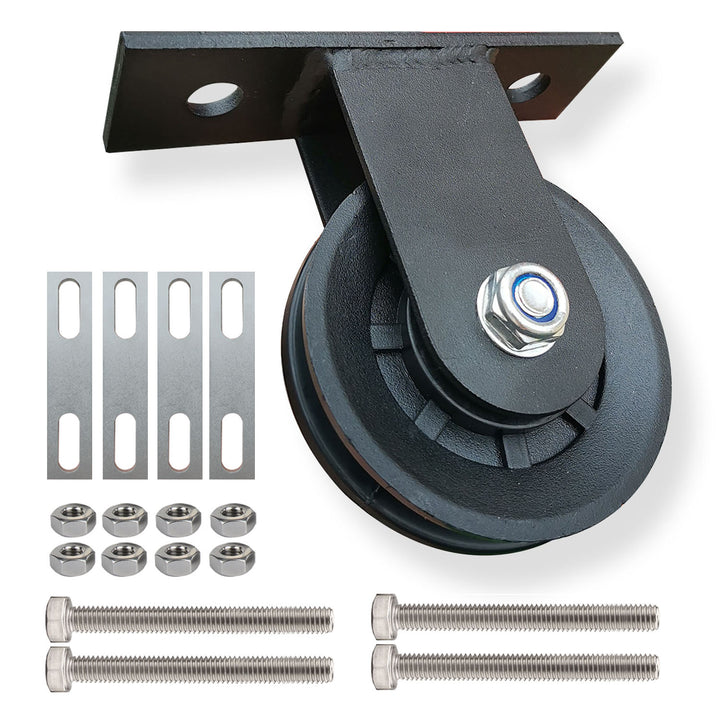 Premium DIY Fitness Double Pulley System – Home Gym Rope Pulldown Attachment for Biceps, Triceps, and Forearm Exercises, 