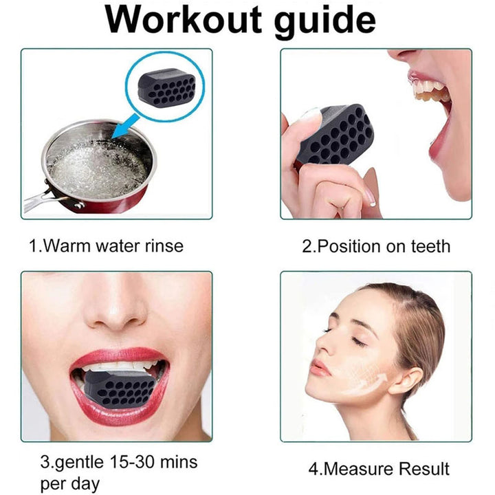 Premium Silicone Jawline Exerciser – Facial Toner & Neck Muscle Trainer – Chew Ball for Jaw, Chin, Cheek, & Tongue Exercise