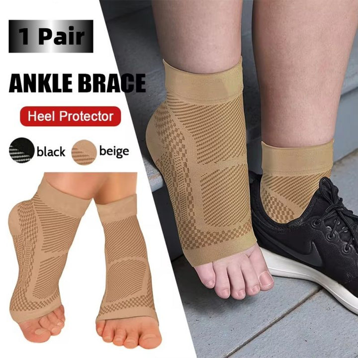 Premium 2Pcs Plantar FAasciitis Compression Socks – Ankle Brace & Arch Support Sleeves for Pain Relief, Achilles Tendonitis, 