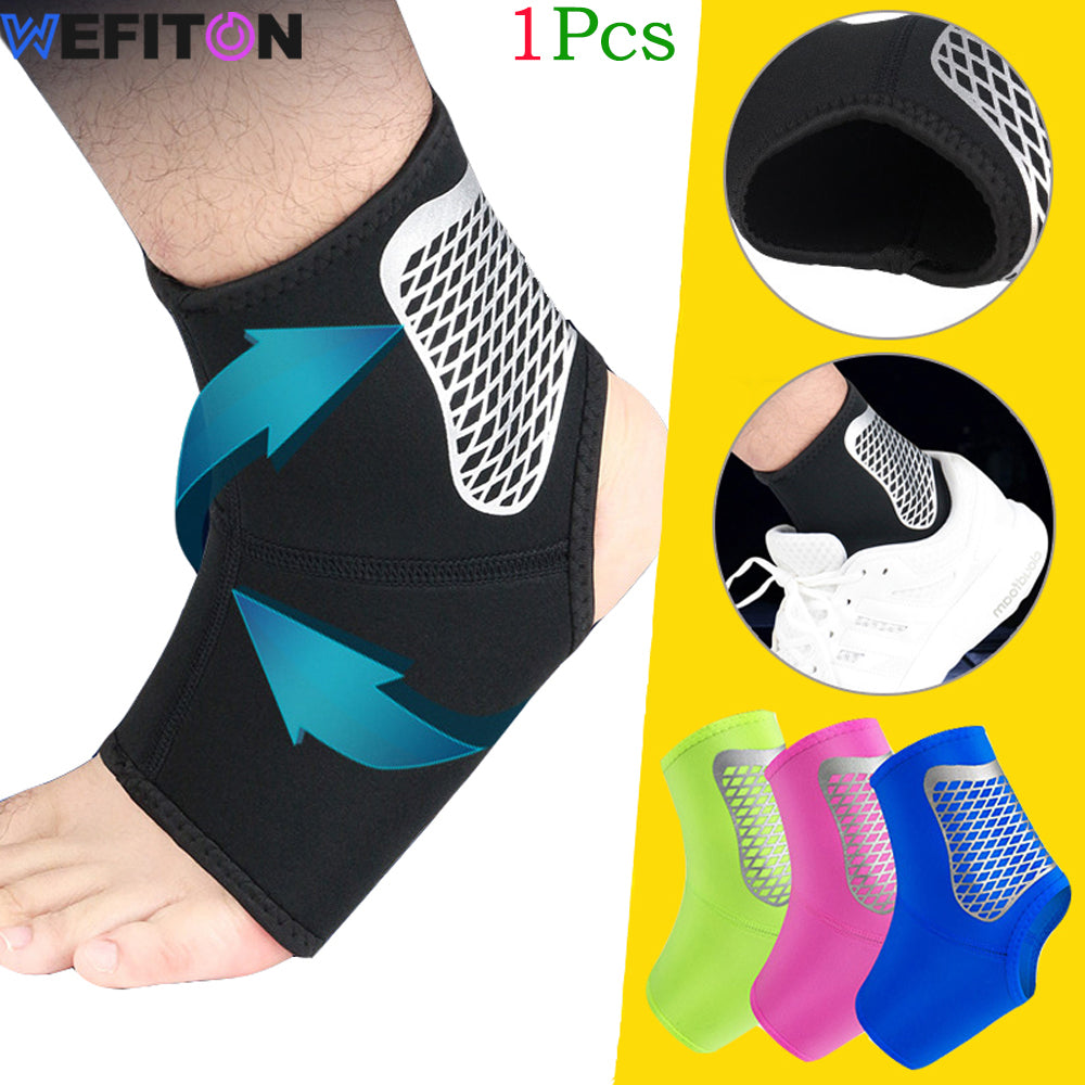Premium Adjustable Ankle Brace Support for Men, Women & Kids – Ultrathin High-Elastic Compression Sleeves for Pain Relief & 