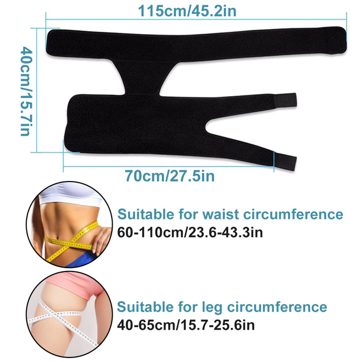 Premium Sciatica Nerve Pain Relief Compression Brace - Adjustable Groin & Thigh Support, Neoprene Warmth for Arthritis, Injur