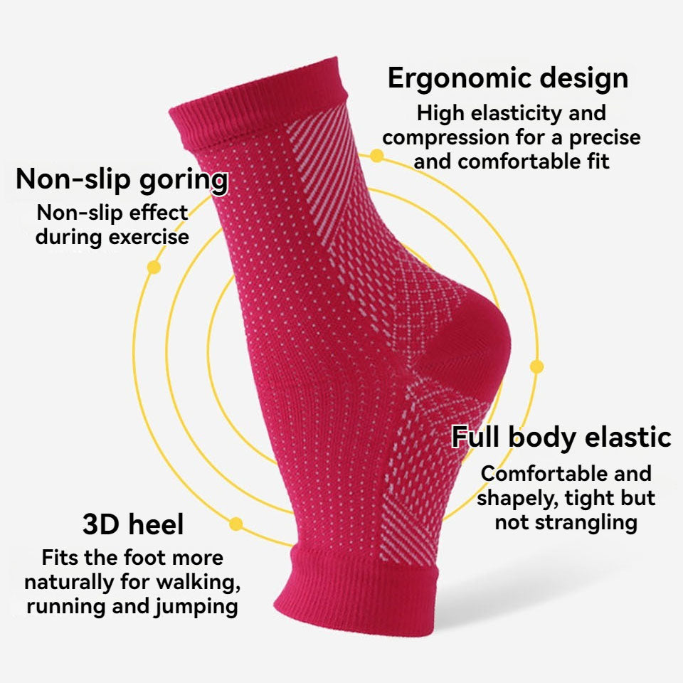 Premium Comfort Foot Compression Anklets for Men & Women – Relieve Swelling, Anti-Fatigue Support, Size S-2XL, Lightweight