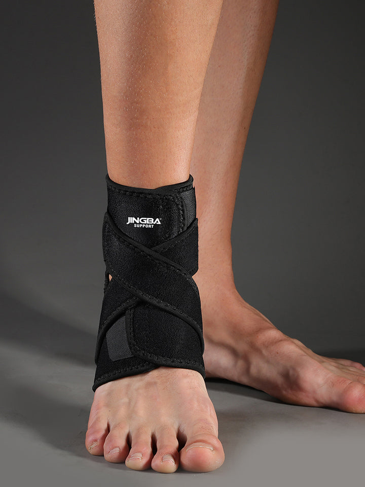 Premium Adjustable Ankle Brace Support for Sports - Lace Up Stabilizer Straps for Sprained Foot - Compression Sleeve - Availa