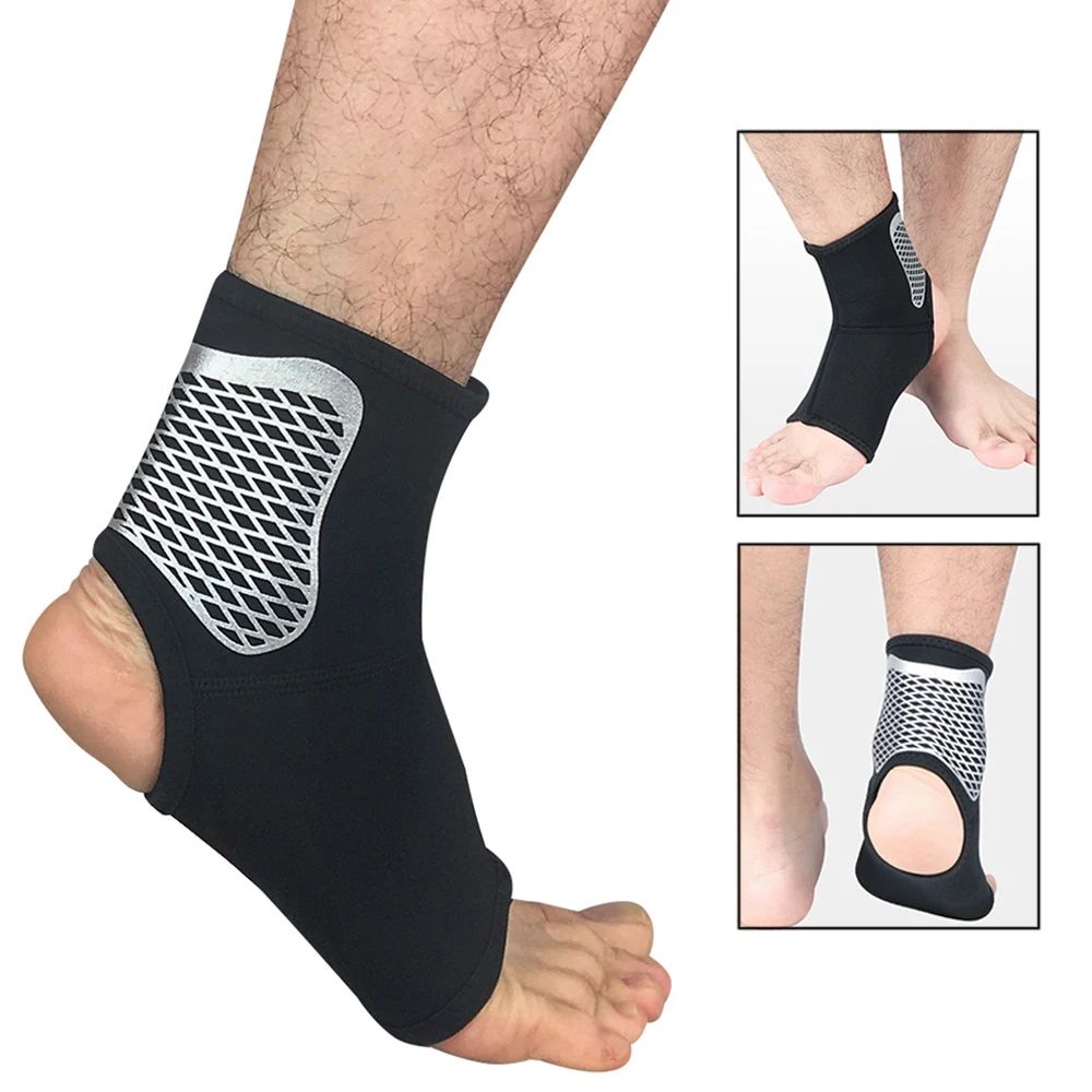 Premium Ankle Support Socks for Sports | Elastic Breathable Foot Brace for Pain Relief in Running, Cycling, Basketball, 