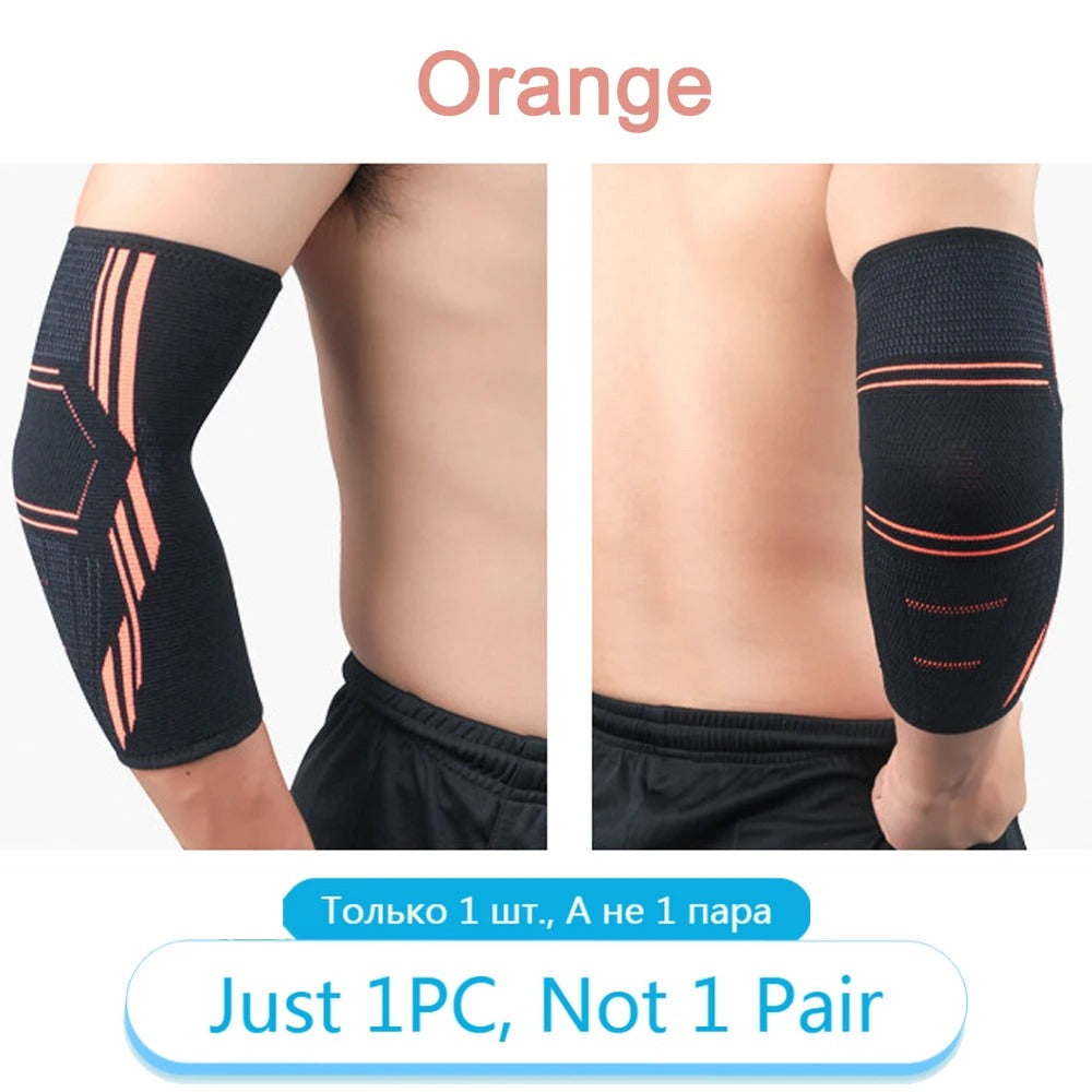 Premium Elbow Support Brace for Sports, Tennis, Golf & Basketball - Elastic Compression Sleeve, Anti-Slip Design for Elbow Pain Relief, Arthritis & Tendonitis Protection, Unisex, 1PC - StrengthXPhysiotherapy