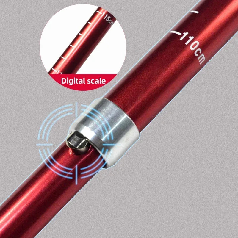 Premium Folding Trekking Pole for Hiking & Walking – Portable Carbon Steel Stick, Adjustable Length, Lightweight & Easy to 