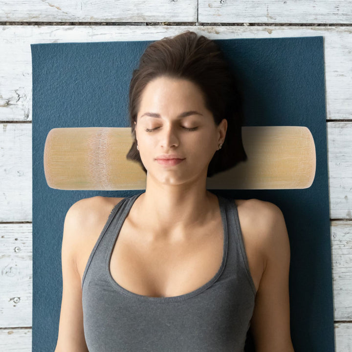 Premium Bamboo Cervical Pillow – U-Shaped Neck & Back Support for Sleep – Therapeutic Massage Cushion – Cool, Comfortable for