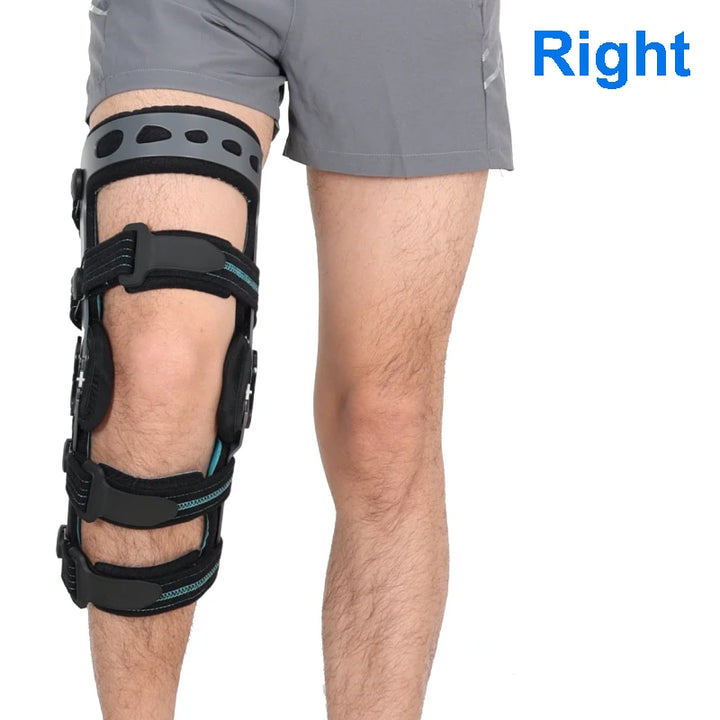 Premium Hinged ROM Knee Brace | Adjustable Post-Op Immobilizer for ACL, MCL, PCL Injury Support | Tool-Free Length Adjustment