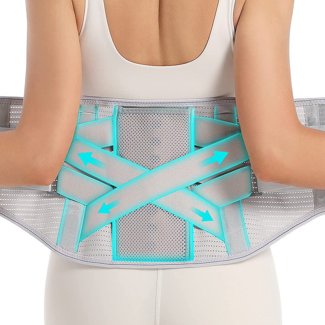 Premium Lower Back Brace for Lumbar Support, Ergonomic Sports Belts for Herniated Discs & Sciatica Relief for Men & Women