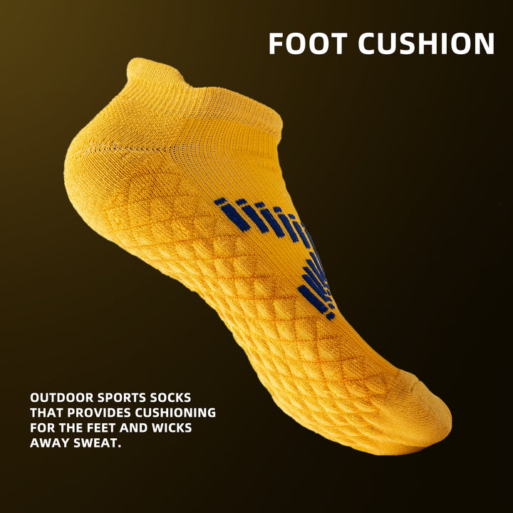 Premium Sweat Absorbing Compression Running & Hiking Socks – 6 Pairs, Thick Cotton Ankle Sports Socks for Men & Women, Low 