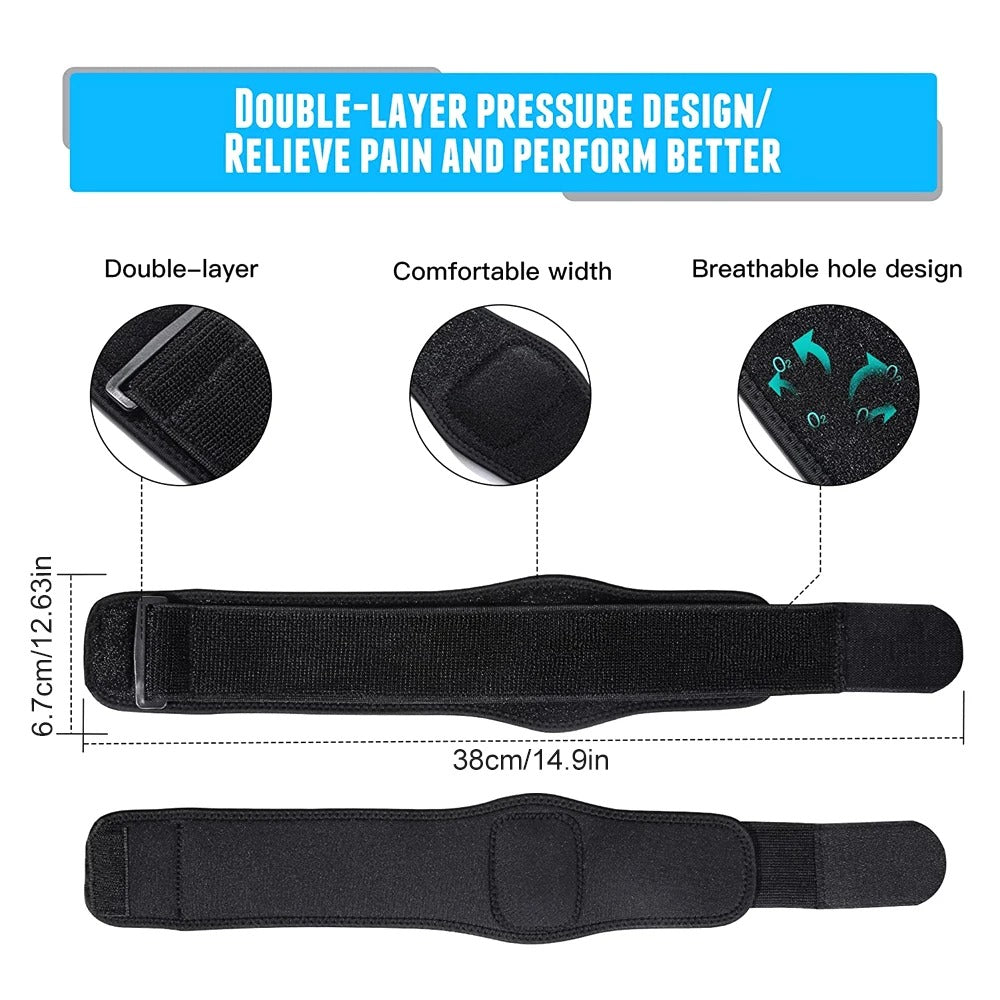 Premium Tennis Elbow Support Brace for Golfers, Epicondylitis Relief, Gym & Sport Protector, Adjustable Clasp for Badminton, Basketball, and Sports Injuries – 1PC - StrengthXPhysiotherapy