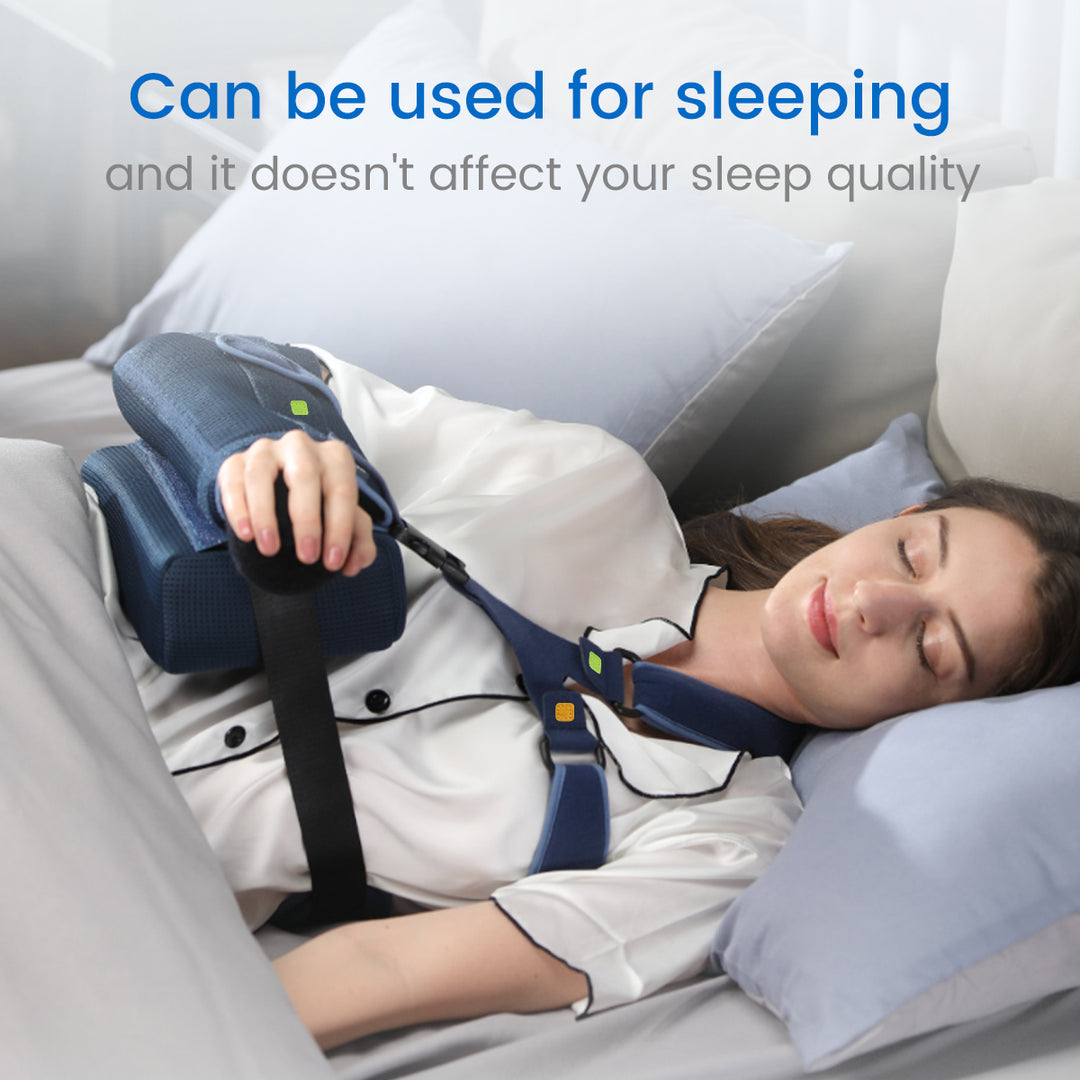 Premium Shoulder Abduction Sling Support with Pillow for Injury Recovery, Medical Immobilizer, Ventilated Mesh, Universal 