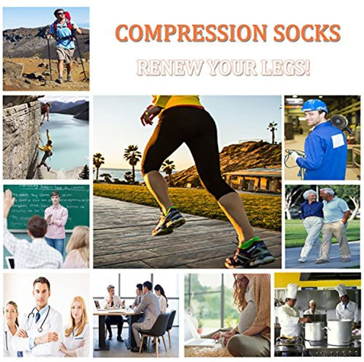 Premium Zipper Compression Socks with Open Toe – 15-20 mmHg, for Men & Women, Lightweight Support for Pregnancy, Swelling, 