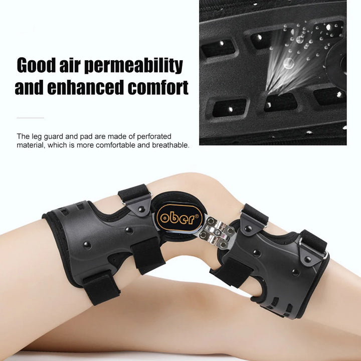 Premium Knee Brace for ACL/MCL/PCL Injuries, Ligament Support & Sports Recovery, Hinged ROM Orthopedic Orthosis for Men & 