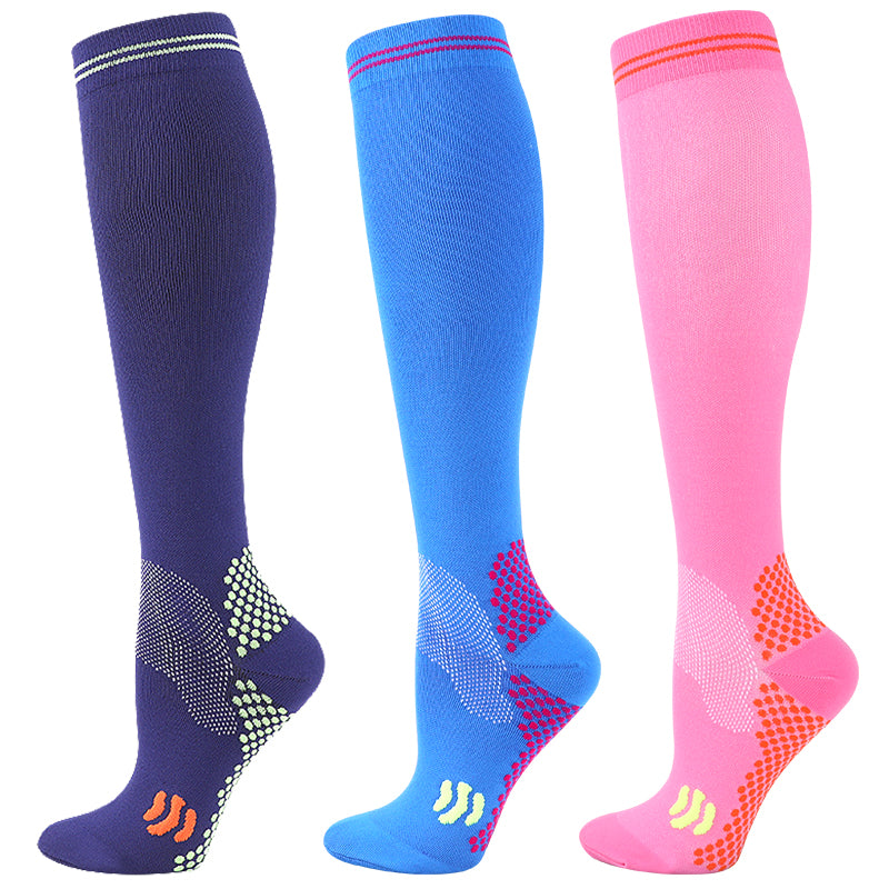 Premium Compression Socks for Men & Women – 20-30 mmHg Support for Varicose Veins, Running, Cycling, Football, Soccer – 