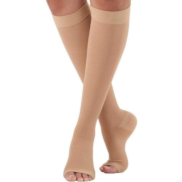 Premium Compression Support Stockings for Varicose Veins – Below Knee Circulation Socks for Pain Relief, Muscle Support &