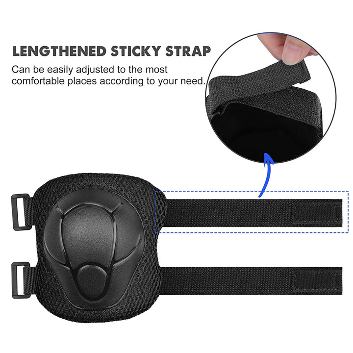 Premium Kids Knee Pads, Elbow Pads & Wrist Guards Safety Set for Ages 3-7, Adjustable Protective Gear for Boys & Girls,