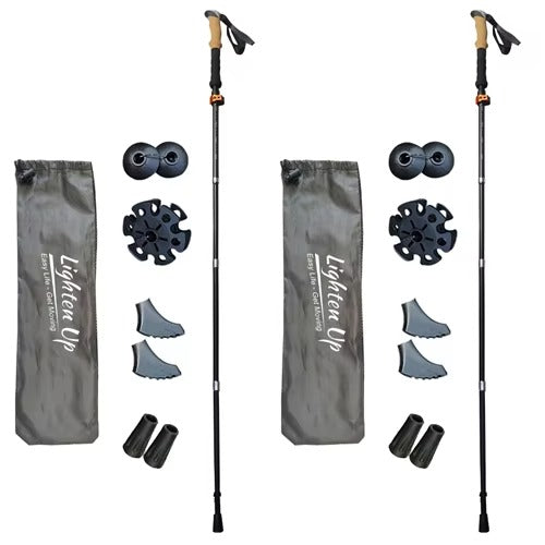 Premium Ultralight Folding Trekking Pole – Adjustable Telescopic Walking Stick, Aviation-Grade Aluminum Alloy, EVA Anti-Slip Handle, Portable for Hiking, Camping, and Outdoor Adventures - StrengthXPhysiotherapy