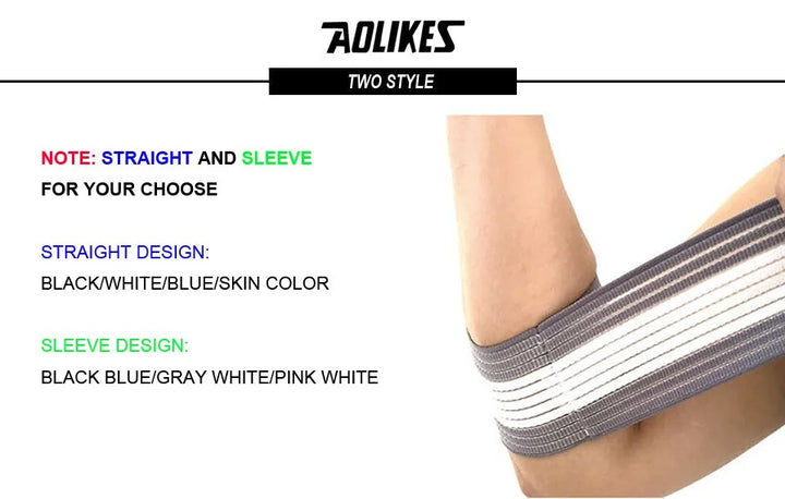 Premium Elbow Strap Bandage for Weightlifting & Fitness – 100cm Long Breathable Support Brace for Gym, Bench Press, Sports Injury Protection - StrengthXPhysiotherapy