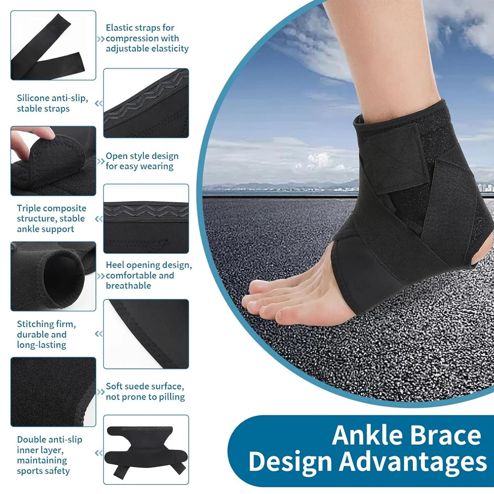 Premium Neuropathy Compression Socks for Ankle Swelling, Plantar Fasciitis Relief, 20-30mmHg Graduated Support, Moisture-