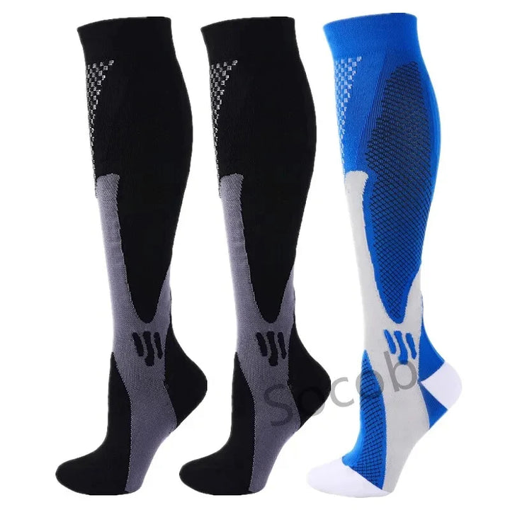 Premium Compression Socks for Men & Women – Elastic Sports, Running, Hiking, Pregnancy & Flight Socks for Varicose Veins, Swollen Legs, Marathon Support - StrengthXPhysiotherapy