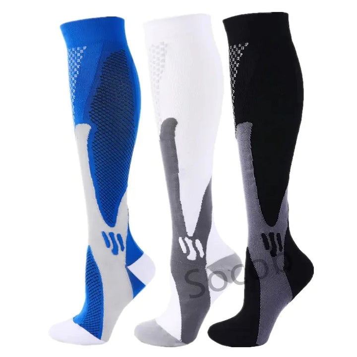 Premium Compression Socks for Men & Women – Elastic Sports, Running, Hiking, Pregnancy & Flight Socks for Varicose Veins, Swollen Legs, Marathon Support - StrengthXPhysiotherapy