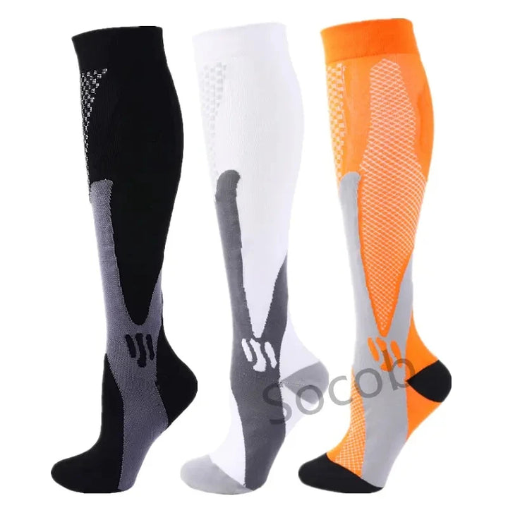 Premium Compression Socks for Men & Women – Elastic Sports, Running, Hiking, Pregnancy & Flight Socks for Varicose Veins, Swollen Legs, Marathon Support - StrengthXPhysiotherapy