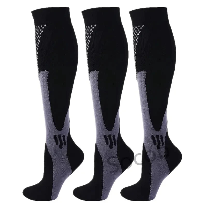 Premium Compression Socks for Men & Women – Elastic Sports, Running, Hiking, Pregnancy & Flight Socks for Varicose Veins, Swollen Legs, Marathon Support - StrengthXPhysiotherapy
