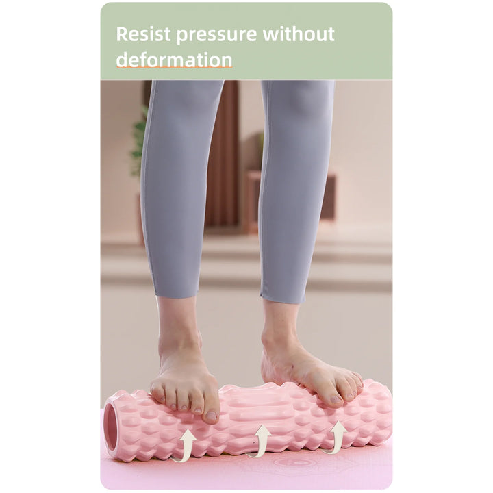 Premium Foam Roller for Deep Muscle Massage, Myofascial Release, Back & Leg Relaxation, Durable EVA, Pressure-Resistant Design, Grid Training, Home Exercise - StrengthXPhysiotherapy