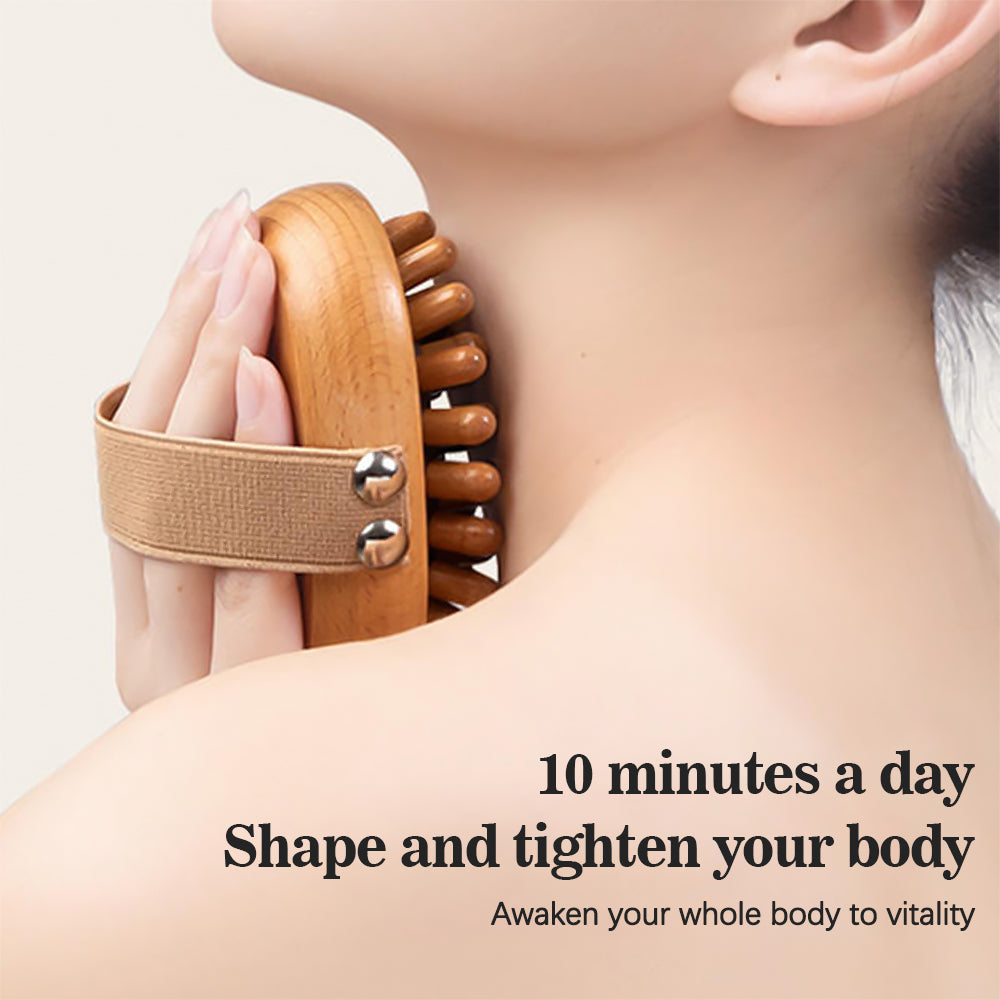 Premium Handheld Massage Brush for Body Shaping, Anti-Cellulite, Skin Care, and Exfoliation Tool - Durable Soft Head for 