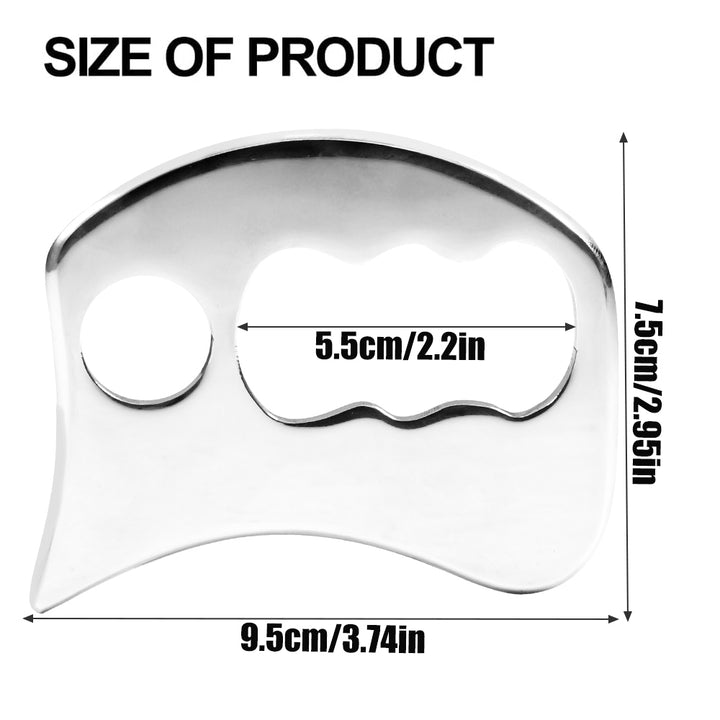Premium Stainless Steel Gua Sha Tool for Deep Tissue Scraping, Myofascial Release & Muscle Pain Relief – Ideal for Physical