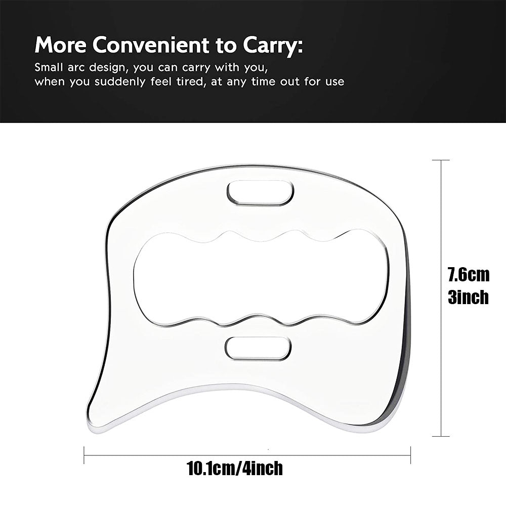Premium Stainless Steel Gua Sha Scraping Massage Tool for Muscle Relaxation, IASTM for Back, Legs, Arms, Anti-Cellulite 