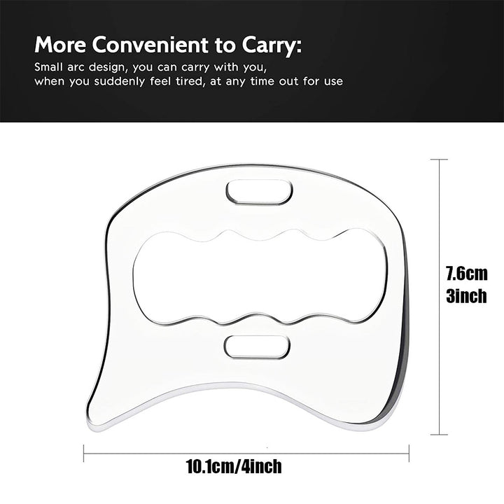 Premium Stainless Steel Gua Sha Scraping Massage Tool for Muscle Relaxation, IASTM for Back, Legs, Arms, Anti-Cellulite 